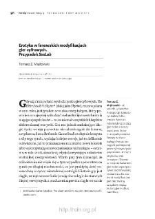 Erotyka w fanowskich modyfikacjach gier cyfrowych. Przypadek "SexLab"