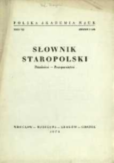 Słownik staropolski. T. 7 z. 2 (42), (Przaśnice-Przepamiętać)