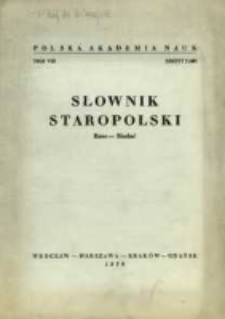 Słownik staropolski. T. 8 z. 2 (49), (Rzec-Siadać)