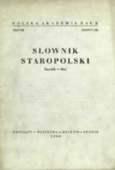 Słownik staropolski. T. 8 z. 5 (52), (Smętek-Stać)