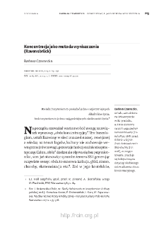 Koncentracja jako metoda wyniszczenia (Ravensbr&uuml;ck)