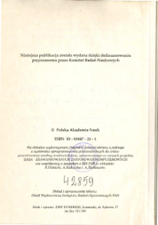 Analiza systemowa i jej zastosowania * Materiały z konferencji "Dni Międzynarodowego Instytutu Stosowanej Analizy Systemowej" Warszawa, Pałac Staszica, 20-21 kwietnia 1993 * Kilka uwag na temat badań ludnościowych