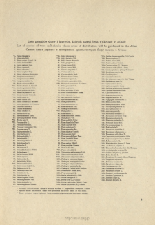Lista gatunk&oacute;w