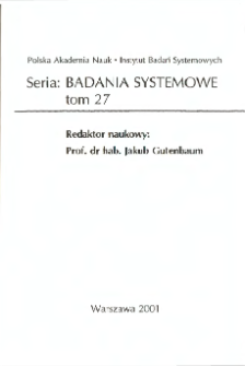 Asymptotyczne podejście do analizy niezawodności system&oacute;w * Pojęcia podstawowe