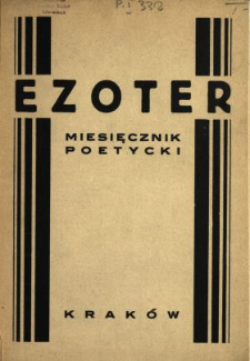 Ezoter : miesięcznik poetycki 1828 N.1-5