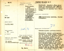 File of histopathological evaluation of nervous system diseases (1963) - nr 98/63