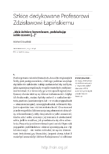 &bdquo;Idzie żołnierz borem lasem, podskakując sobie czasem [&hellip;]&rdquo;.