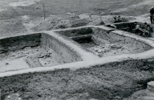 research trenches with the profile witnesses (fragment of the collegiate church)
