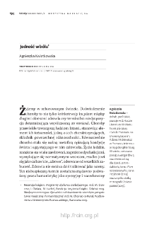 Jedność w b&oacute;lu