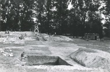 Research trenches during excavations