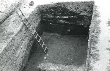 Deep trench south of the collegiate church