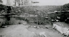 Southern profile of the trench