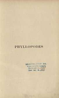Phyllopodes