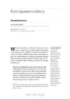 Humanistyka nowa
