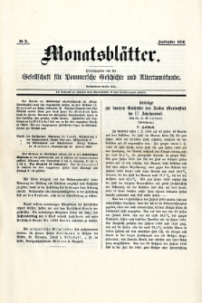 Monatsblätter Jhrg. 30, H. 10 (1916)