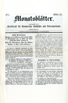 Monatsblätter Jhrg. 31, H. 2 (1917)