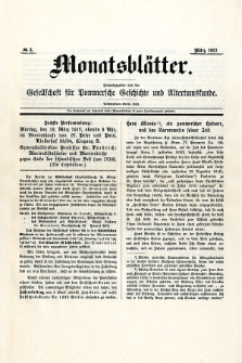 Monatsblätter Jhrg. 31, H. 3 (1917)