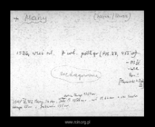 Many. Files of Tarczyn disitrict in the Middle Ages. Files of Historico-Geographical Dictionary of Masovia in the Middle Ages