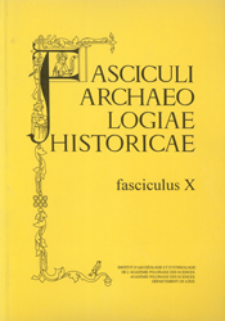 Fasciculi Archaeologiae Historicae. Fasc. 10 (1997), Table des matières des „Fasciculi Archaeologiae Historicae" I-IX [1 (1986)-9 (1996)]