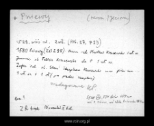 Pniewy. Files of Tarczyn disitrict in the Middle Ages. Files of Historico-Geographical Dictionary of Masovia in the Middle Ages