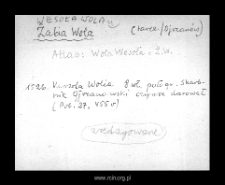 Żabia Wola. Files of Tarczyn disitrict in the Middle Ages. Files of Historico-Geographical Dictionary of Masovia in the Middle Ages