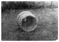 A bee skep, so-called 