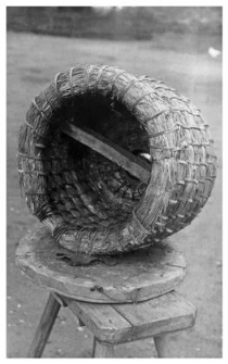A bee skep, so-called 