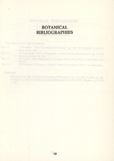 Botanical bibliographies