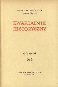 Kwartalnik Historyczny R. 62 nr 3 (1955), Życie naukowe w kraju