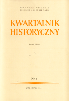 Kwartalnik Historyczny R. 76 nr 3 (1969), Recenzje