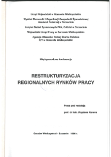 Restrukturyzacja regionalnych rynk&oacute;w pracy : międzynarodowa konferencja ...&rdquo;. [lubniewice, 30-31 maja, 1996] / ; urząd wojew&oacute;dzki w gorzowie wielkopolskim * Zadania i wyniki polskiej agencji rozwoju regionalnego