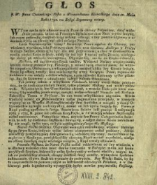 Głos J.W. Jana Choieckiego Posła z Woiewodztwa Kiiowskiego dnia 10. Maia Roku 1792. na Sessyi Seymowey miany