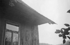 roof setting on a log construction