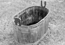 wooden washtub