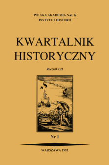 Kwartalnik Historyczny. R. 102 nr 1 (1995), Kronika