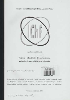 Synthesis and physicochemical propertiesof mono and diheterotruxenes derivatives