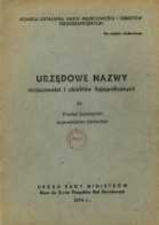 Urzędowe nazwy miejscowości i obiekt&oacute;w fizjograficznych. Nr 25, Powiat kozienicki, wojew&oacute;dztwo kieleckie