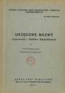 Urzędowe nazwy miejscowości i obiekt&oacute;w fizjograficznych. Nr 33, Powiat staszowski, wojew&oacute;dztwo kieleckie