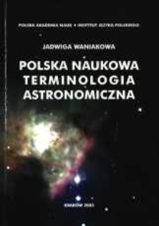 Polska naukowa terminologia astronomiczna