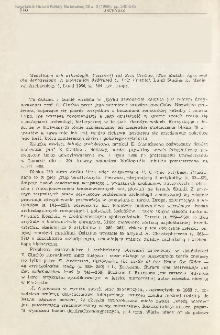 "Medeltiden och arkeologin. Festskrift till Erik Cinthio [The Middle Ages and the Archaeology. A publication dedicated to Eric Cinthio]", Lund Studies In Medieval Archaeology 1, Lund 1986 : [recenzja]