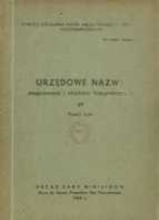 Urzędowe nazwy miejscowości i obiekt&oacute;w fizjograficznych. Nr 61; Powiat leski, wojew&oacute;dztwo rzeszowskie