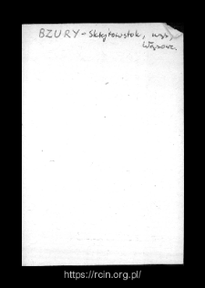 Bzury. Files of Wizna district in the Middle Ages. Files of Historico-Geographical Dictionary of Masovia in the Middle Ages