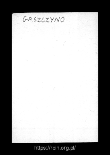 Gąszczyno. Files of Wizna district in the Middle Ages. Files of Historico-Geographical Dictionary of Masovia in the Middle Ages