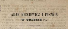 Adam Mickiewicz i Puszkin w Odessie
