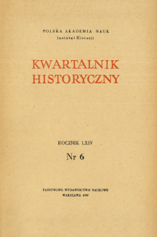 Kwartalnik Historyczny R. 64 nr 6 (1957), Życie naukowe w kraju
