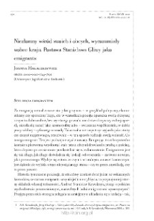 Niezłomny wśr&oacute;d swoich i obcych, wyrozumiały wobec kraju. Postawa Stanisława Gliwy jako emigranta