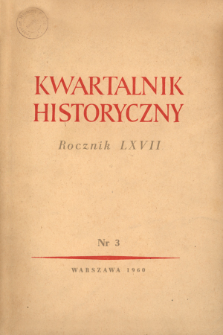 Kwartalnik Historyczny R. 67 nr 3 (1960), In memoriam : Wincenty Styś (30 VI 1903&mdash;21 IV 1960)