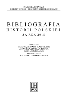 Bibliografia historii polskiej za rok 2018