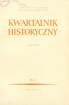 Kwartalnik Historyczny R. 77 nr 2 (1970), Kronika