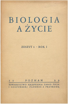 Biologia a Życie Z. 1 R. I.